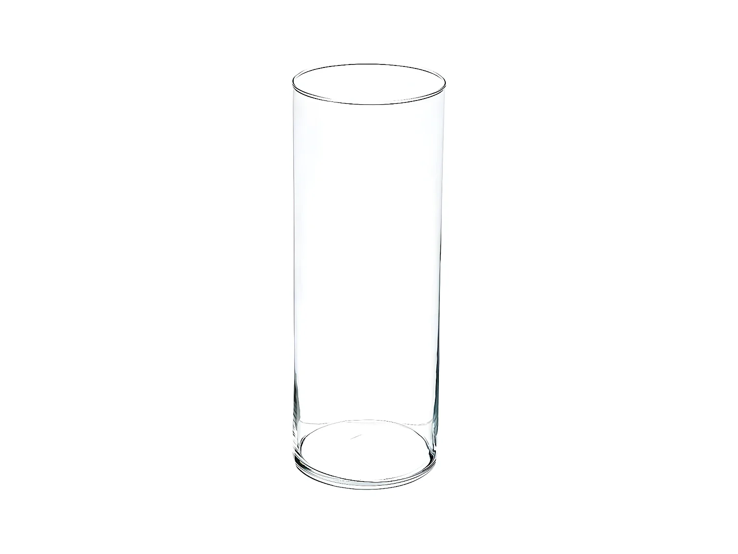 Vase Design "Cylindrique" 39cm Transparent