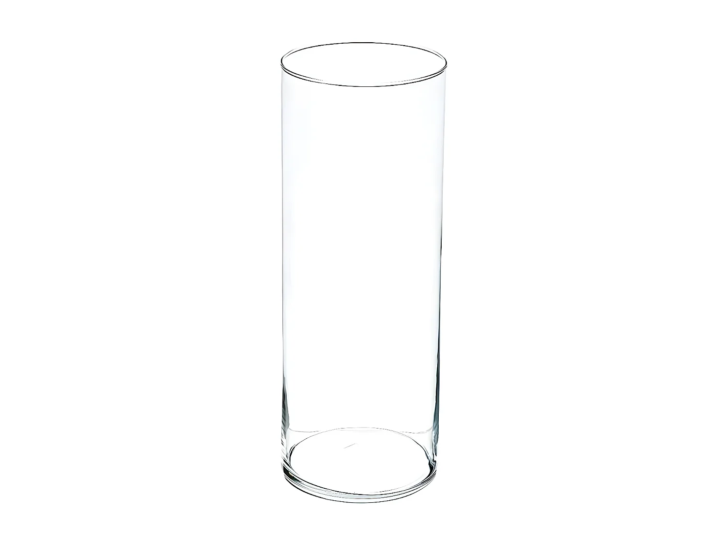 Vase Design "Cylindrique" 39cm Transparent