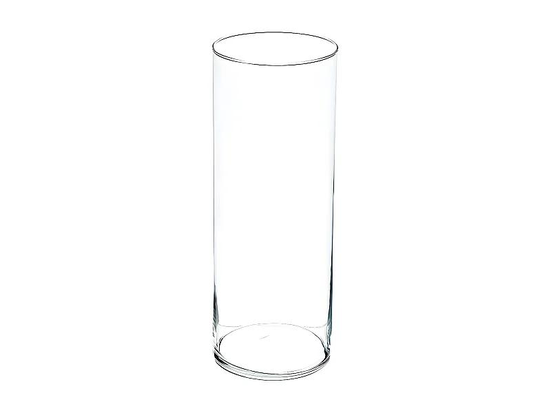 Vase Design "Cylindrique" 39cm Transparent