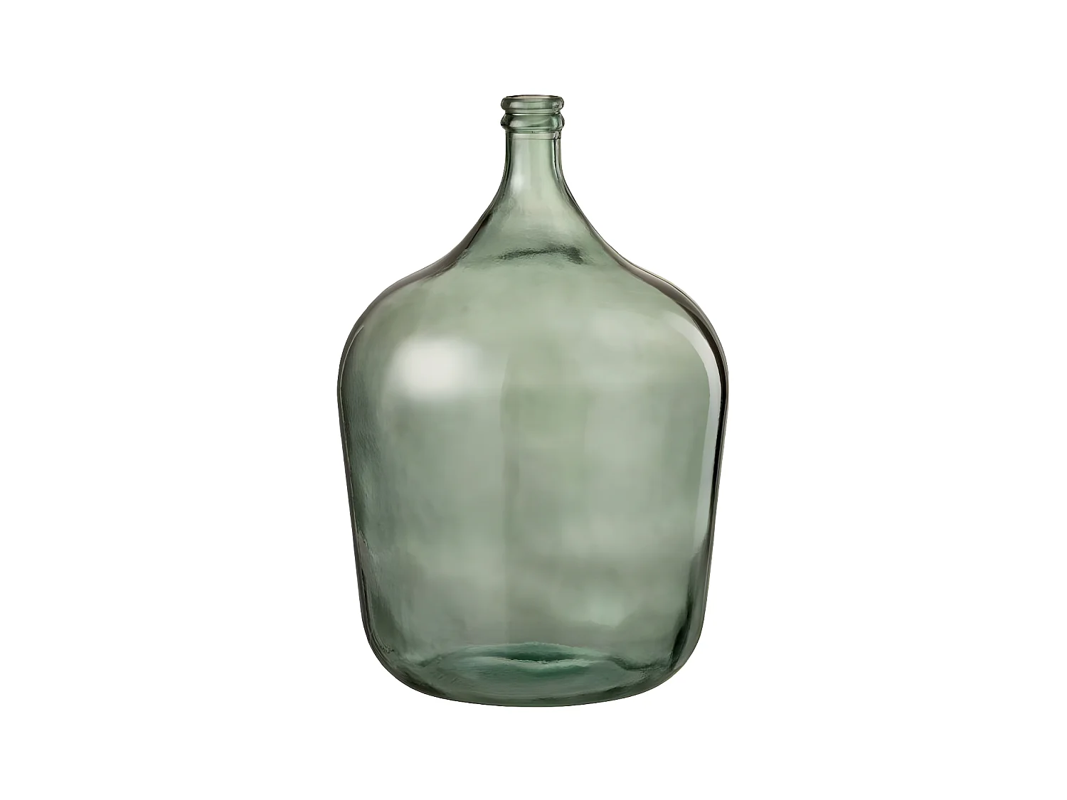 Vase Design en Verre "Carafe" 56cm Vert