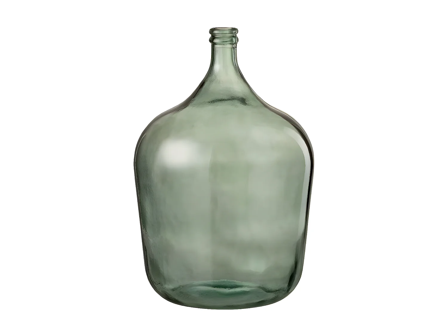 Vase Design en Verre "Carafe" 56cm Vert