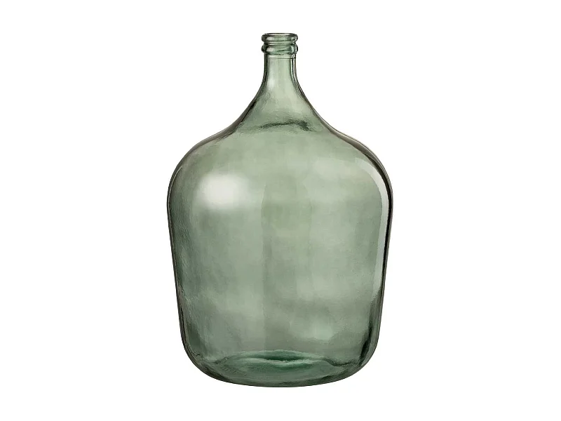 Vase Design en Verre "Carafe" 56cm Vert