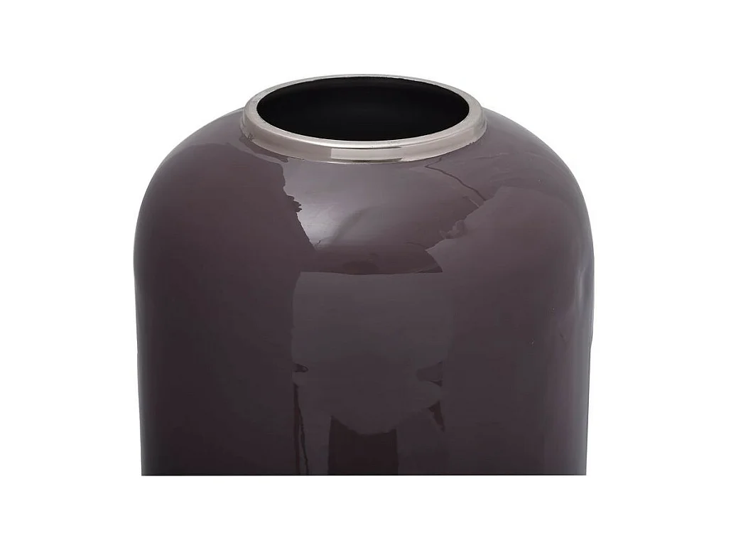 Vase Design "Touna" 69cm Violet & Argent