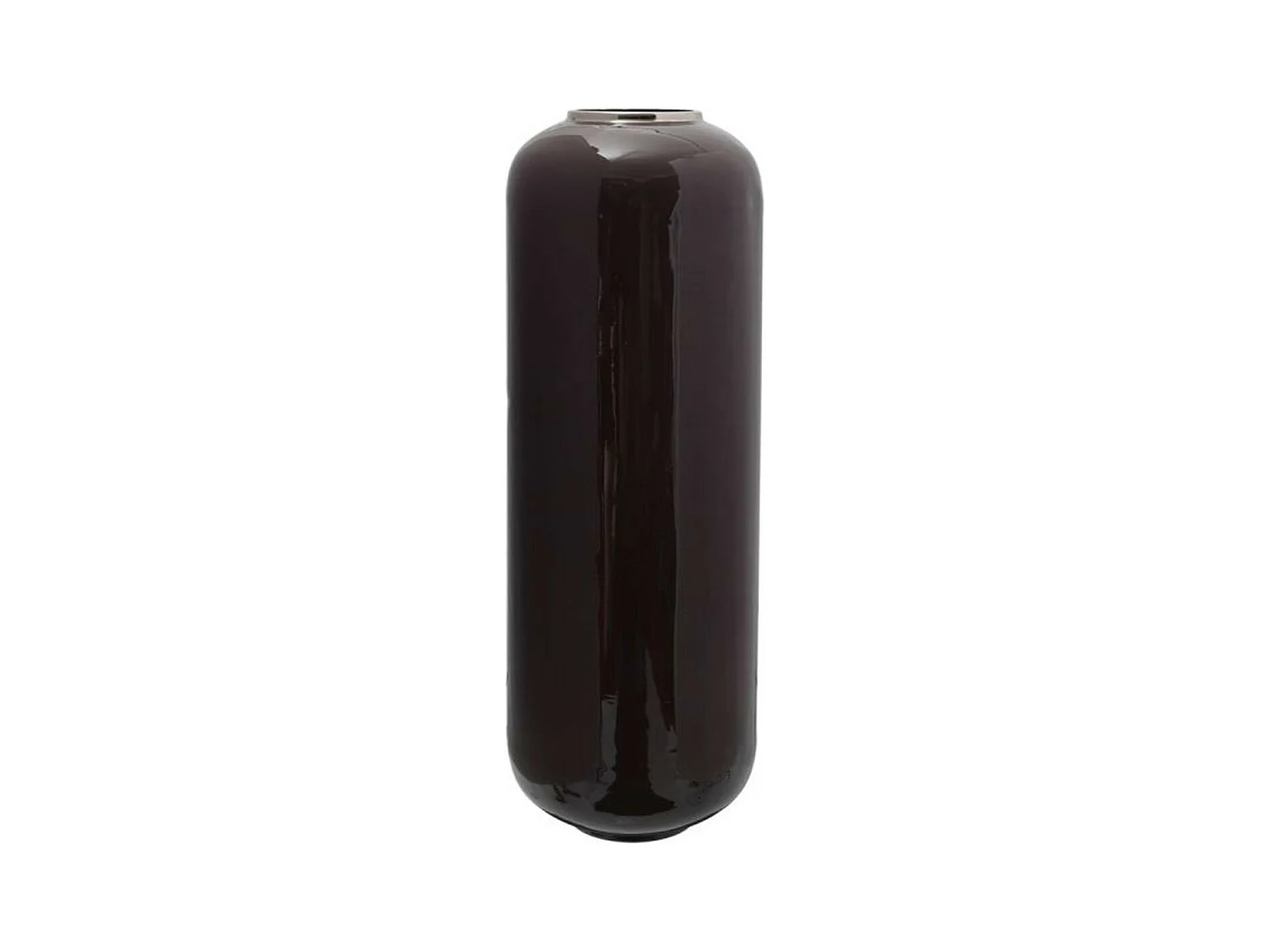 Vase Design "Touna" 69cm Violet & Argent
