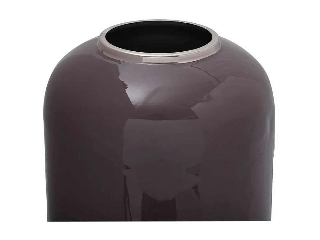 Vase Design "Touna" 69cm Violet & Argent