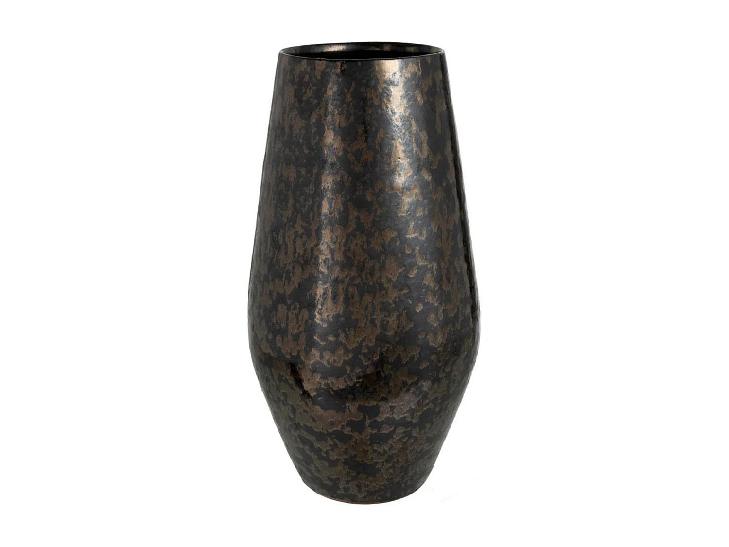 Vaso antico in ceramica nera 24.5x24.5x44 cm