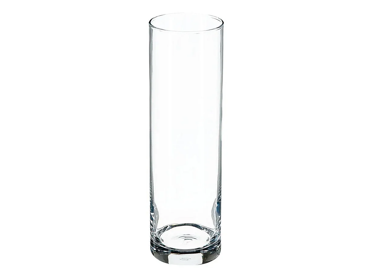 Vase Cylindrique "Flora" 26cm Transparent