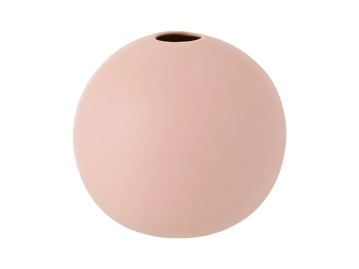 Vase Design "Boule Céramique" 18cm Rose Pastel