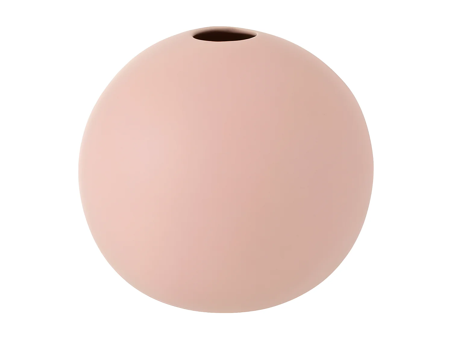 Vase Design "Boule Céramique" 18cm Rose Pastel