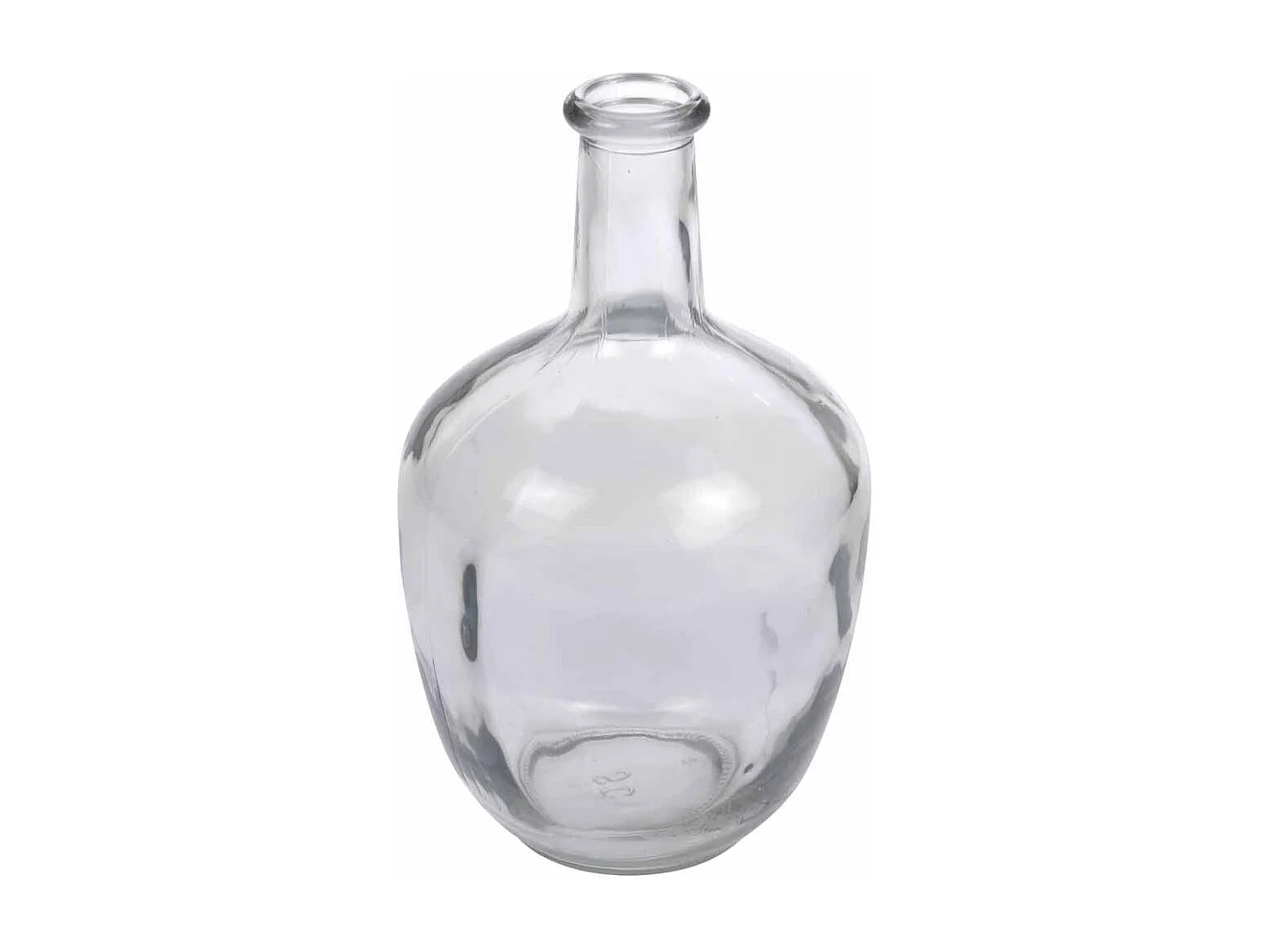 Vase Déco en Verre "Jarre" 30cm Transparent