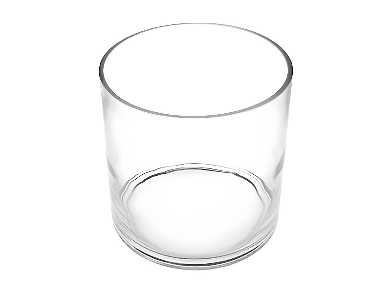 Vase en Verre "Cylindre" 18cm Transparent