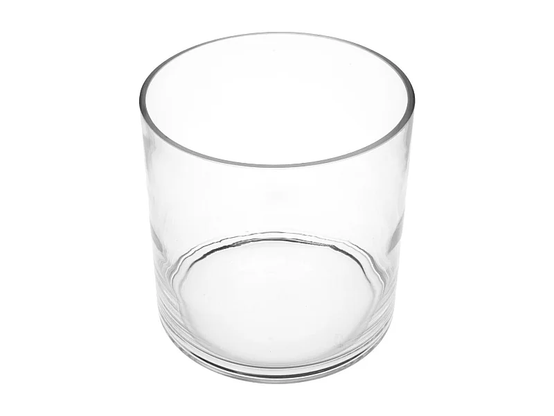 Vase en Verre "Cylindre" 18cm Transparent