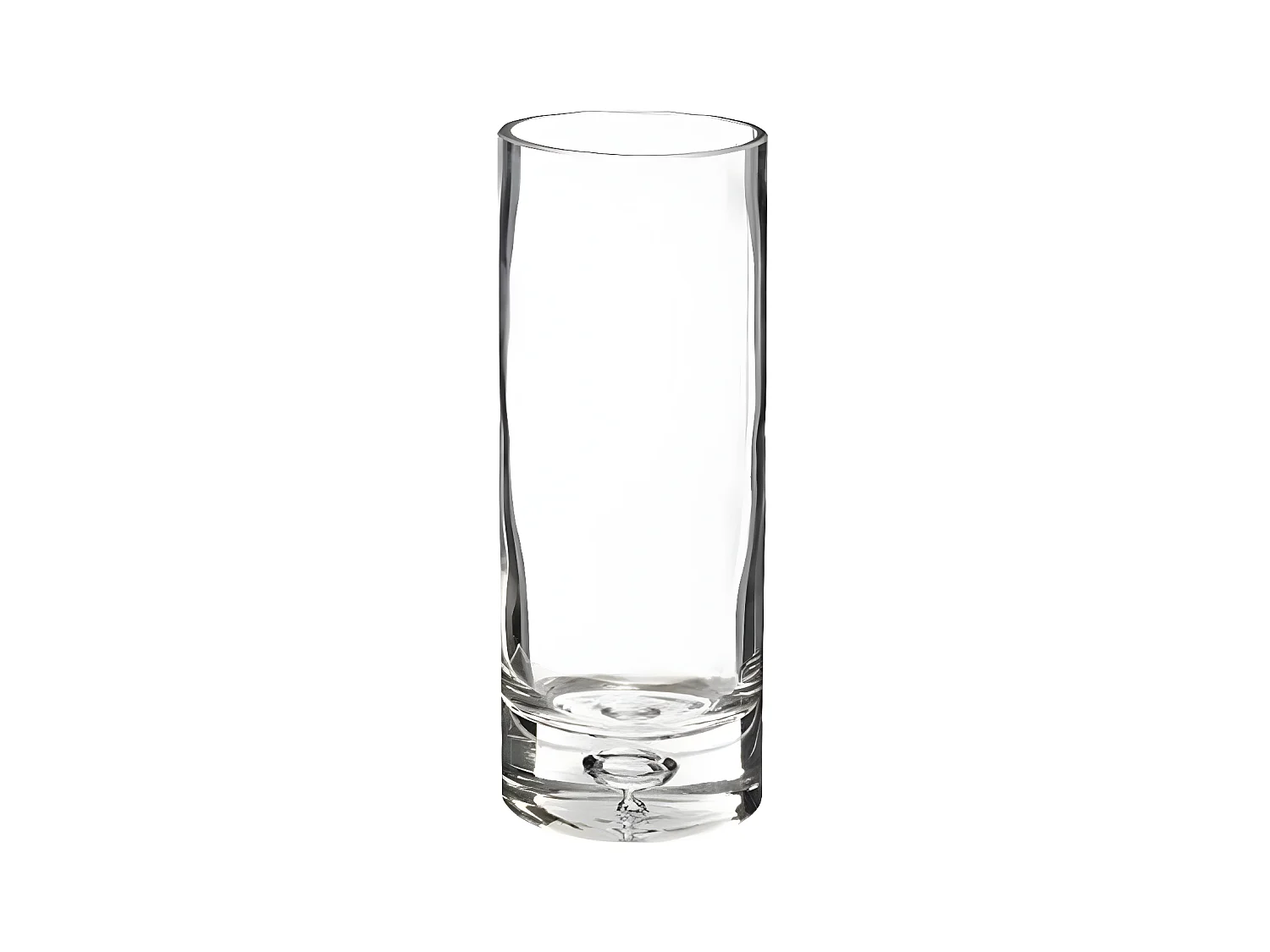 Vase Cylindrique en Verre "Bubble" 23cm Transparent