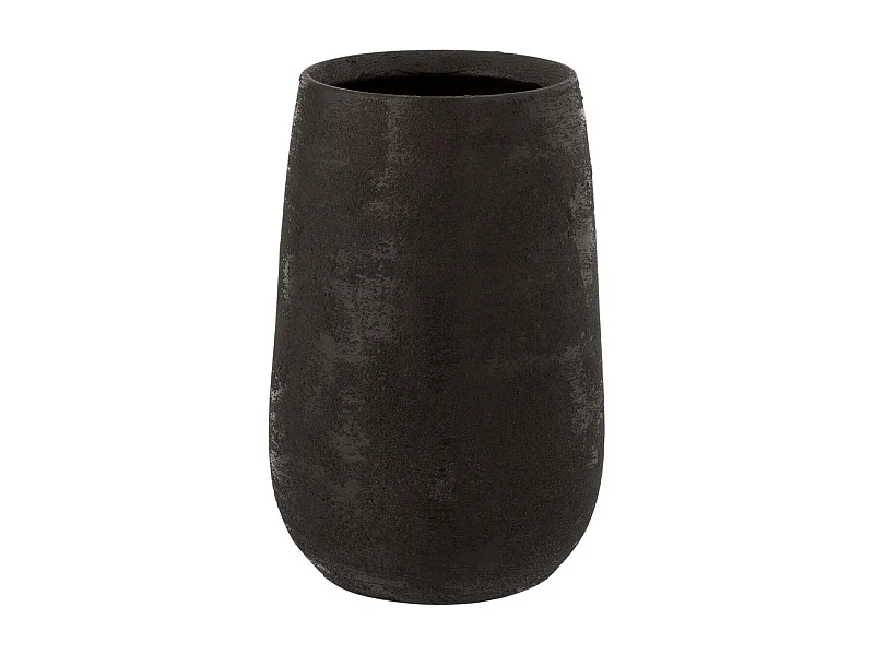Vase Déco "Irrégulier Rugueux" 31cm Noir