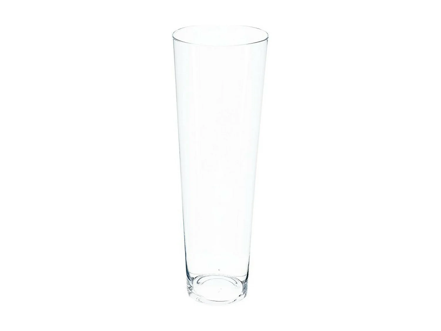 Vase en Verre "Conique" 50cm Transparent