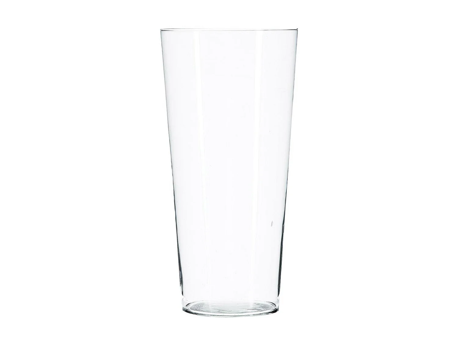 Vase en Verre "Conique" 50cm Transparent