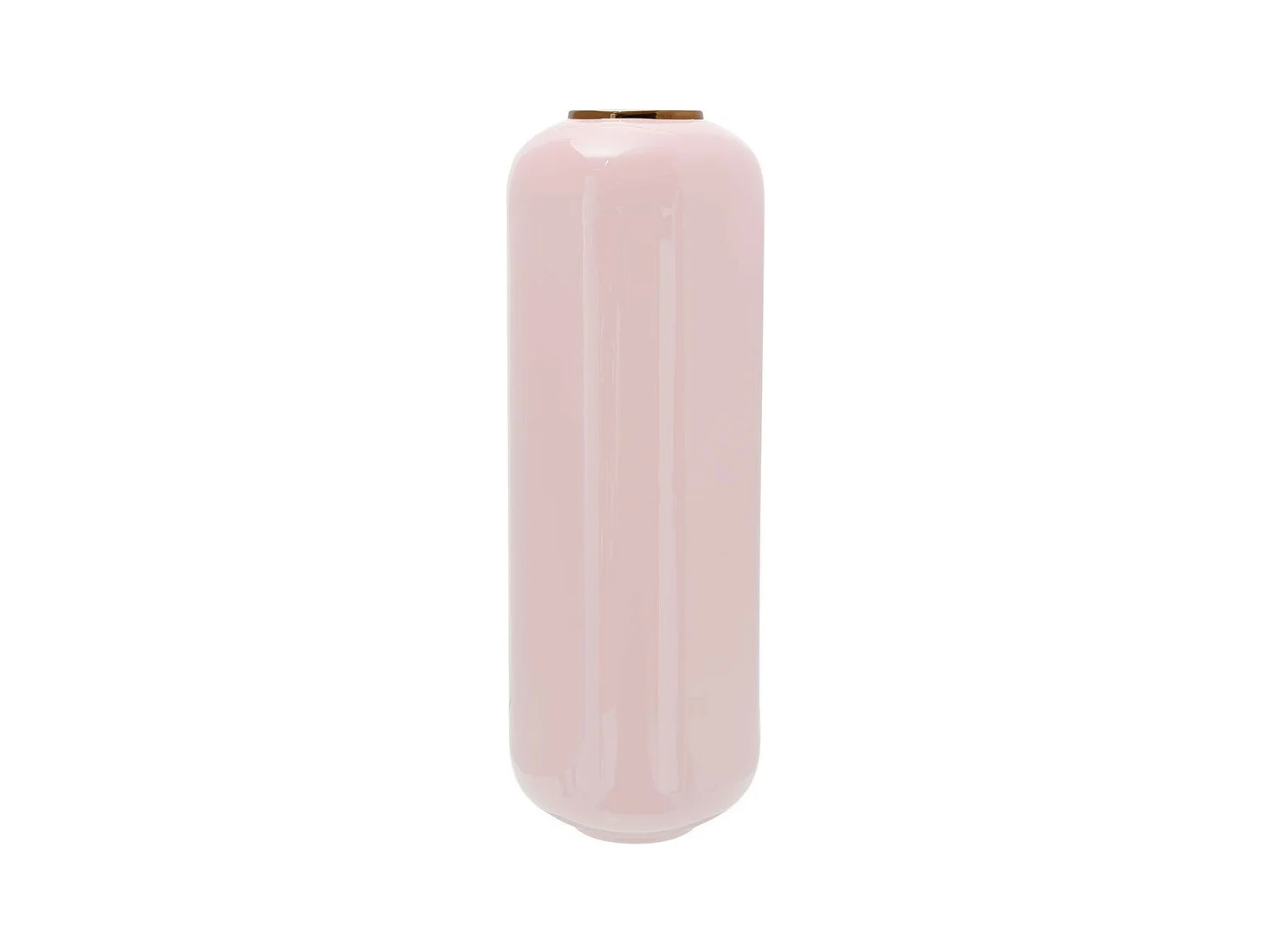 Vase Design "Touna" 69cm Rose Poudré & Or