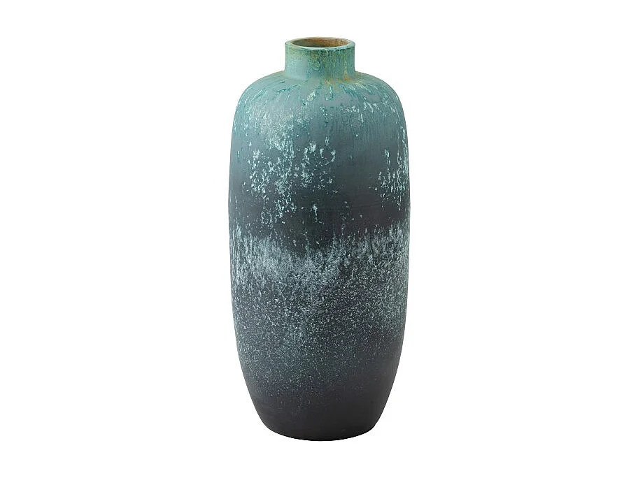 Vase Déco en Céramique "Vintage" 72cm Bleu