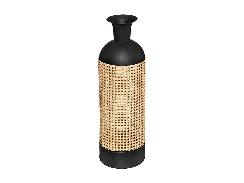 Vase Design Cannage "Arbela" 60cm Noir