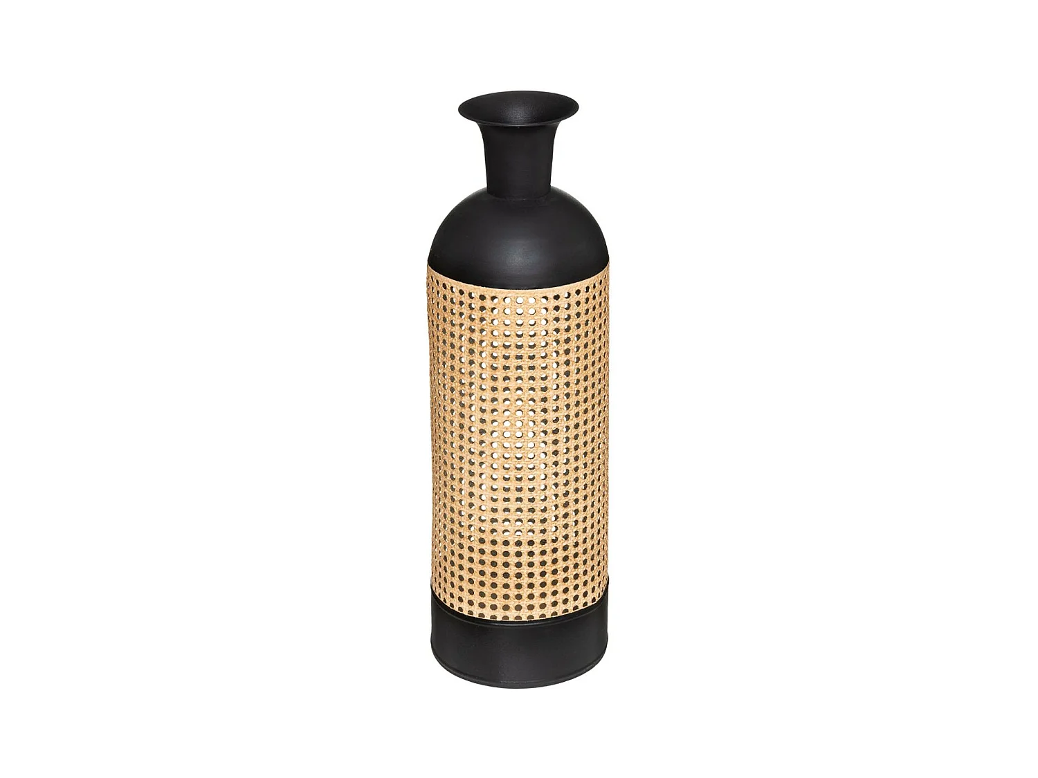 Vase Design Cannage "Arbela" 60cm Noir