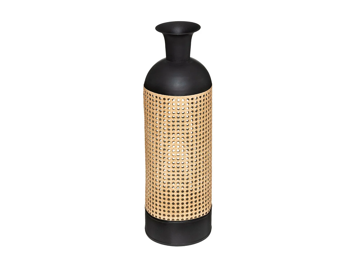 Vase Design Cannage "Arbela" 60cm Noir