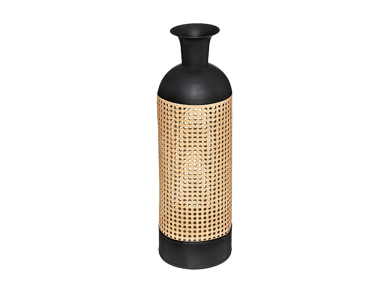 Vase Design Cannage "Arbela" 60cm Noir