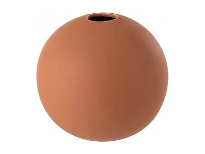 Vase Boule en Grès "Robby" 18cm Rouille