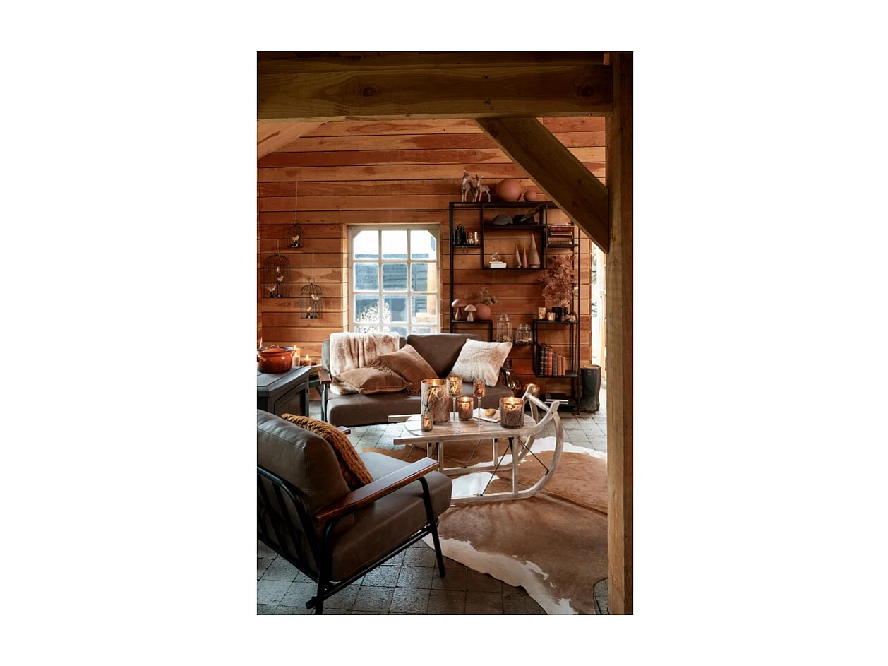 Vase Boule en Grès "Robby" 18cm Rouille