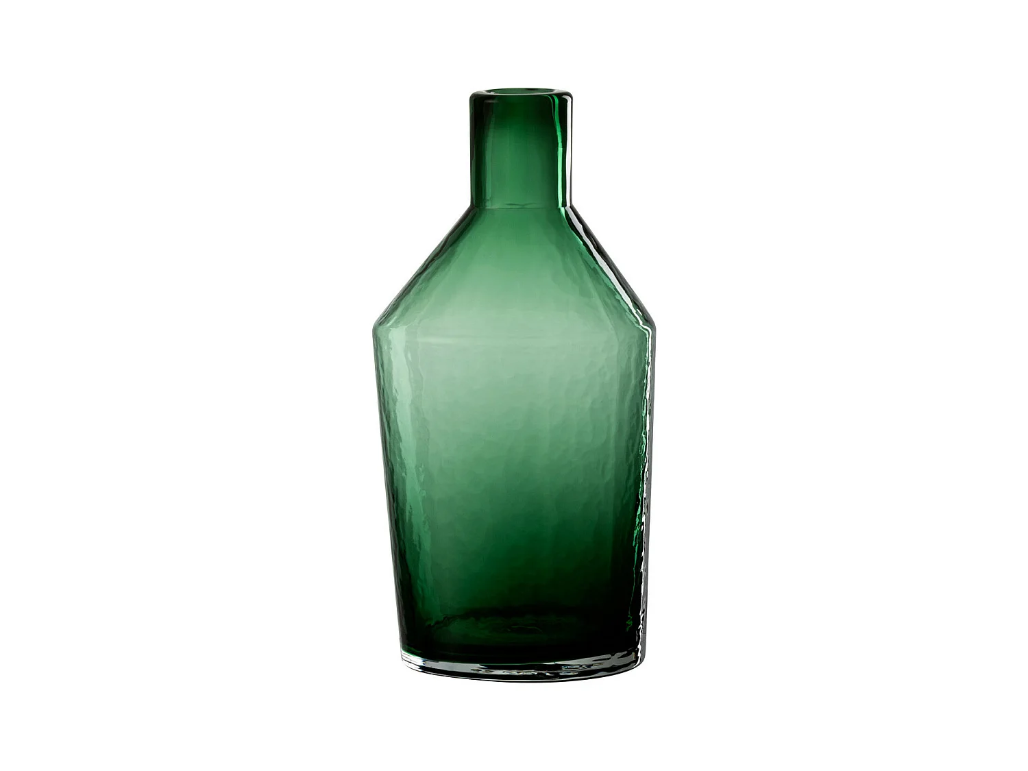 Vase Bouteille en Verre "Sigma" 28cm Vert