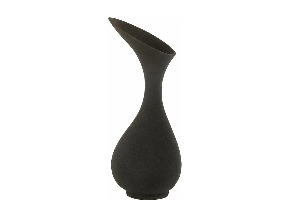 Vase Design en Aluminium "Olivia" 77cm Noir