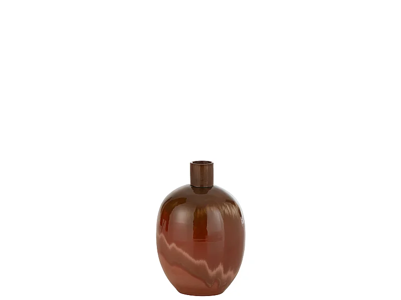 Vaso in ceramica rossa 23x23x35 cm