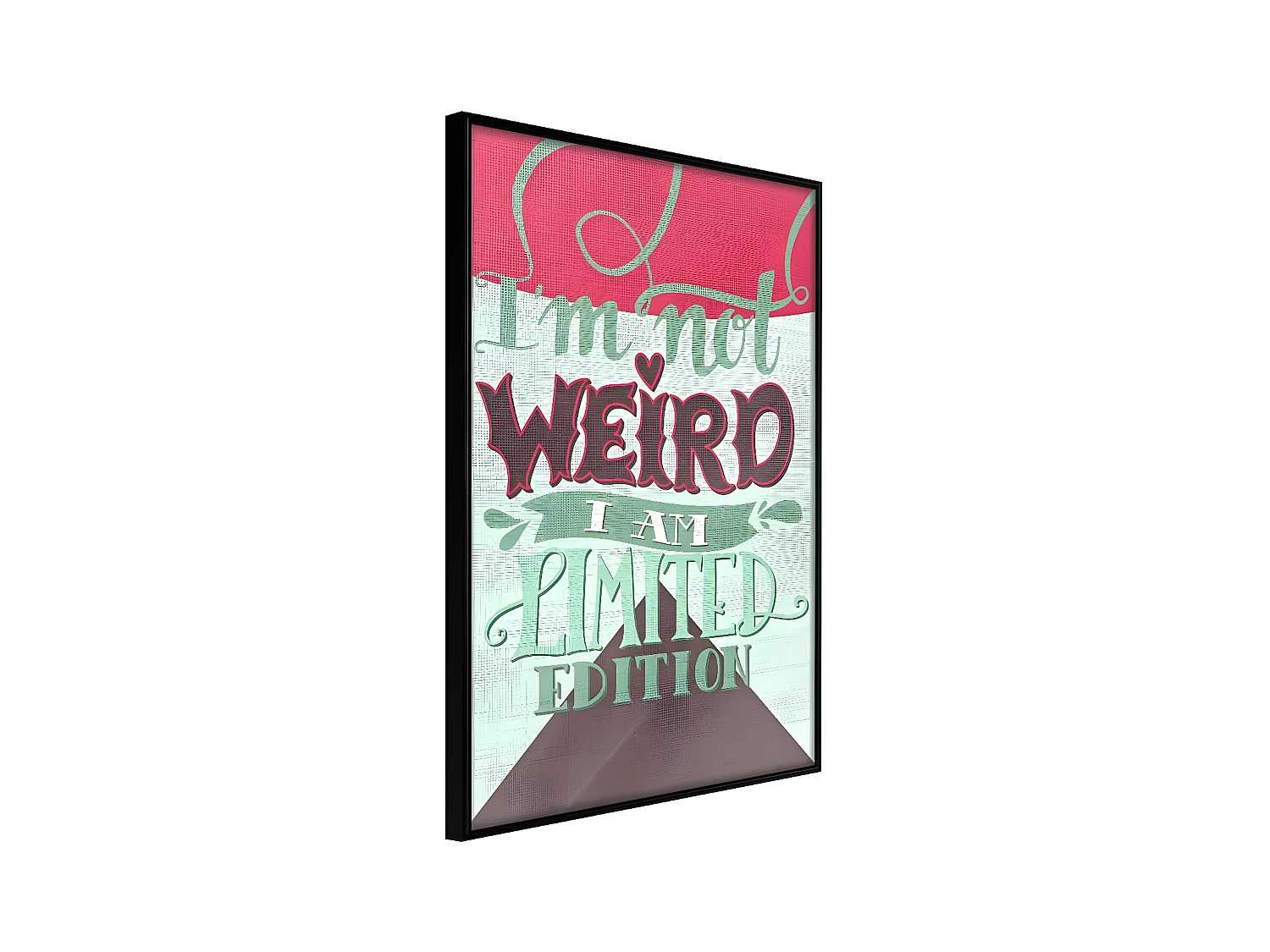 Affiche Murale Encadrée "Limited Edition" 21 x 30 cm Noir