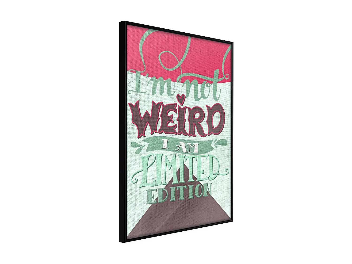 Affiche Murale Encadrée "Limited Edition" 21 x 30 cm Noir