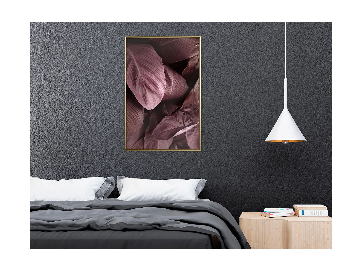 Affiche Murale Encadrée "Living in the Shadow" 40 x 60 cm Or