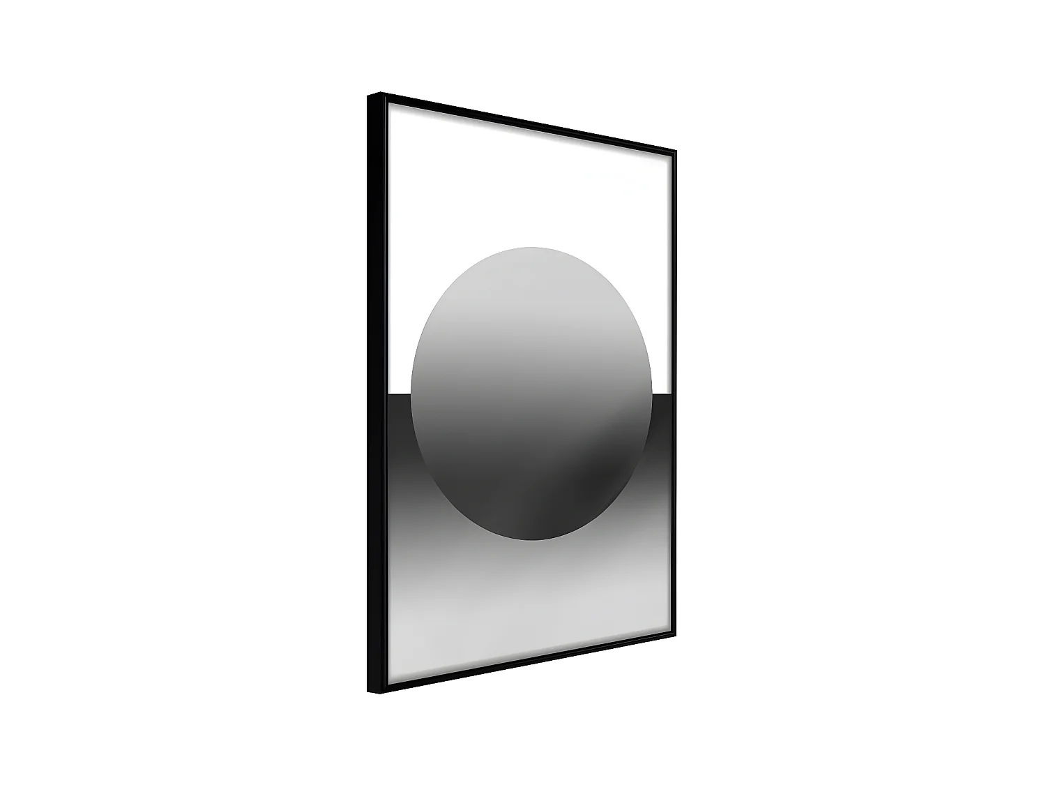 Affiche Murale Encadrée "Levitating Sphere" 21 x 30 cm Noir