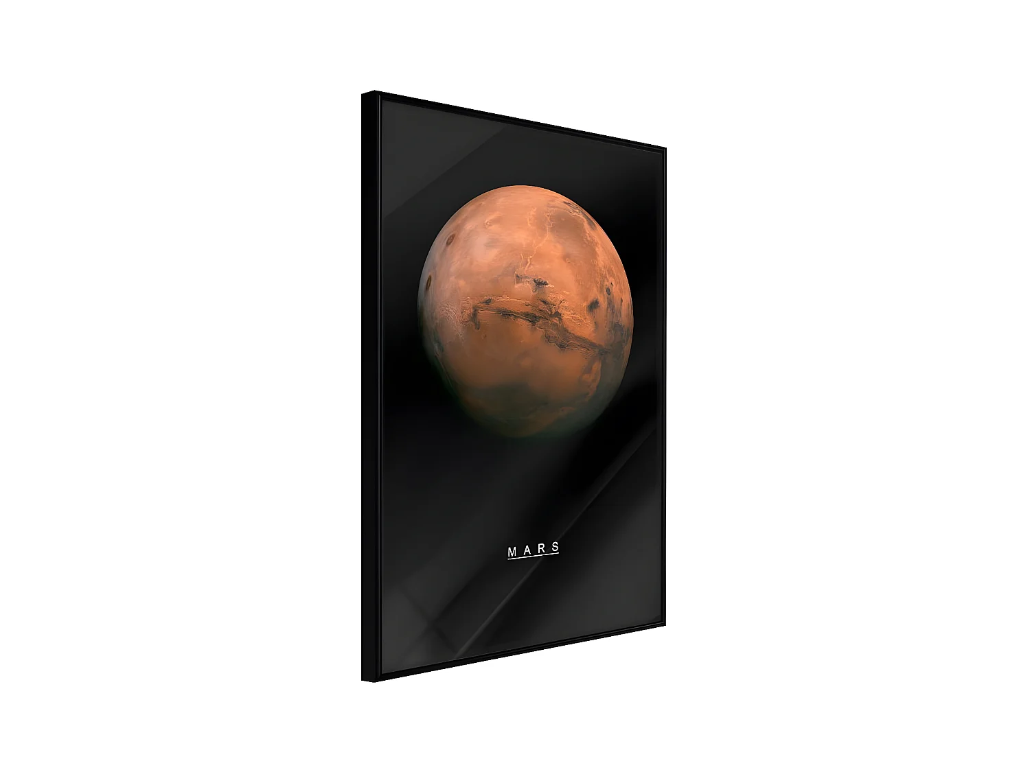 Affiche Murale Encadrée "The Solar System Mars" 40 x 60 cm Noir