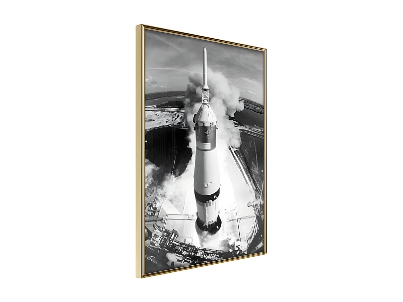 Affiche Murale Encadrée "Beginning of the Mission" 40 x 60 cm Or