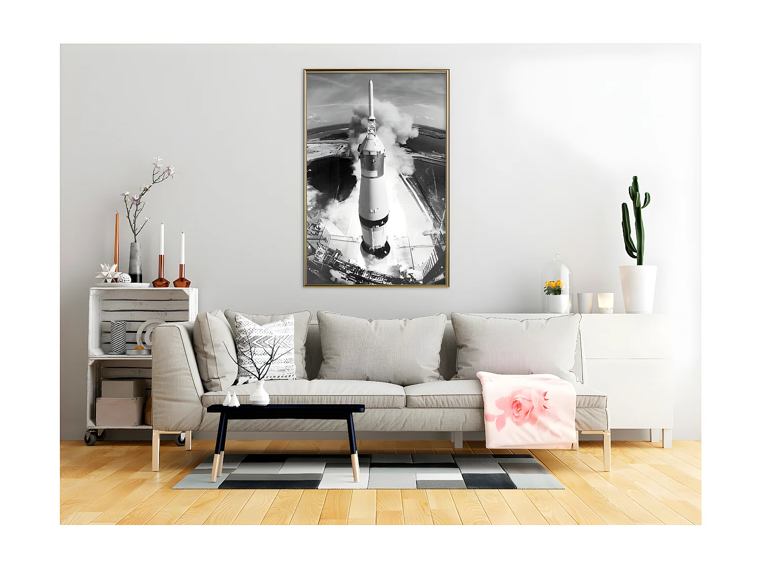 Affiche Murale Encadrée "Beginning of the Mission" 40 x 60 cm Or