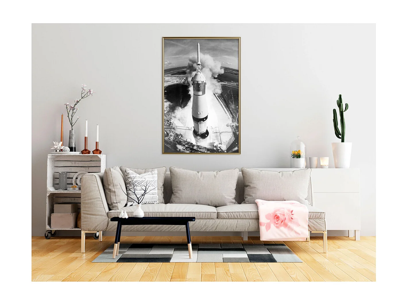 Affiche Murale Encadrée "Beginning of the Mission" 40 x 60 cm Or