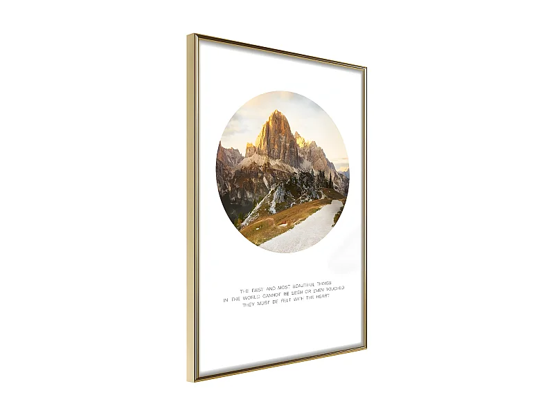 Affiche Murale Encadrée "Peak of Dreams" 40 x 60 cm Or