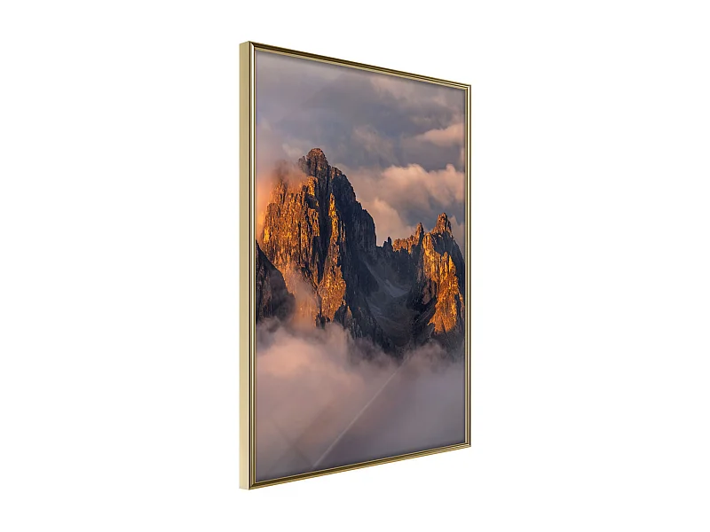 Affiche Murale Encadrée "To Reach the Clouds" 21 x 30 cm Or