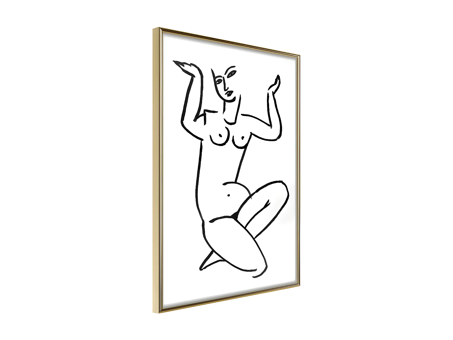 Affiche Murale Encadrée "Exposed Emotions" 21 x 30 cm Or