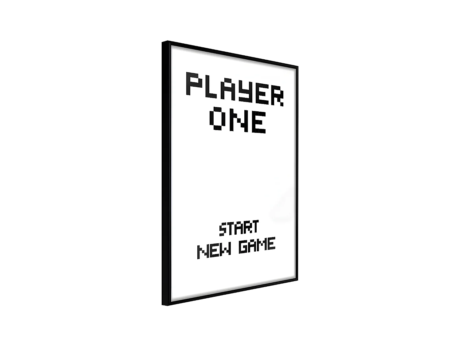 Affiche Murale Encadrée "Player One" 40 x 60 cm Noir