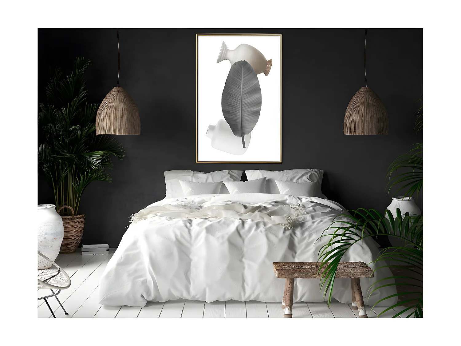 Affiche Murale Encadrée "Floral Alchemy IV" 40 x 60 cm Or