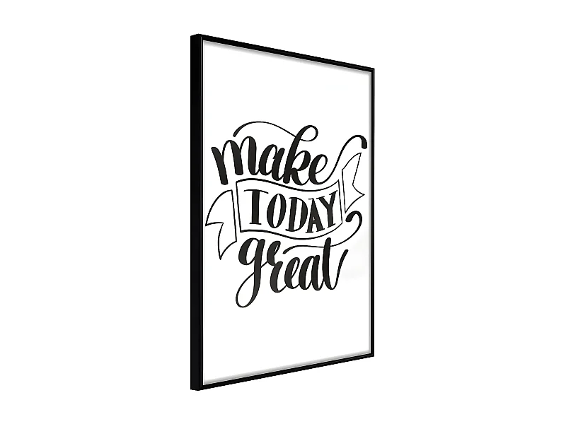 Affiche Murale Encadrée "Today V" 21 x 30 cm Noir