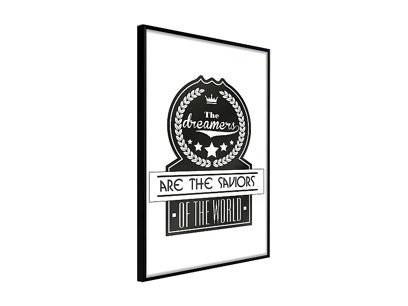 Affiche Murale Encadrée "Dreamers " 21 x 30 cm Noir