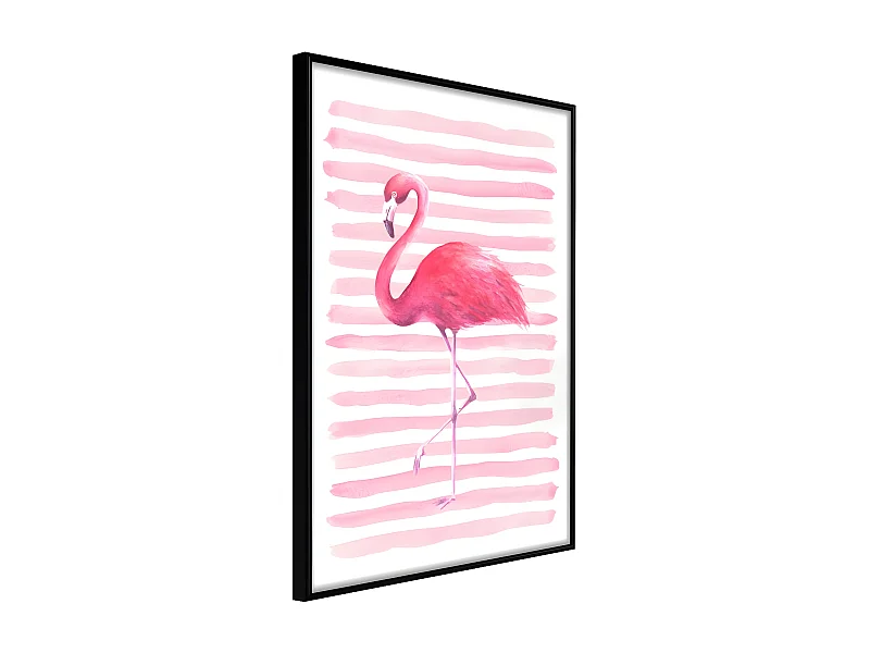 Affiche Murale Encadrée "Pink Madness" 21 x 30 cm Noir