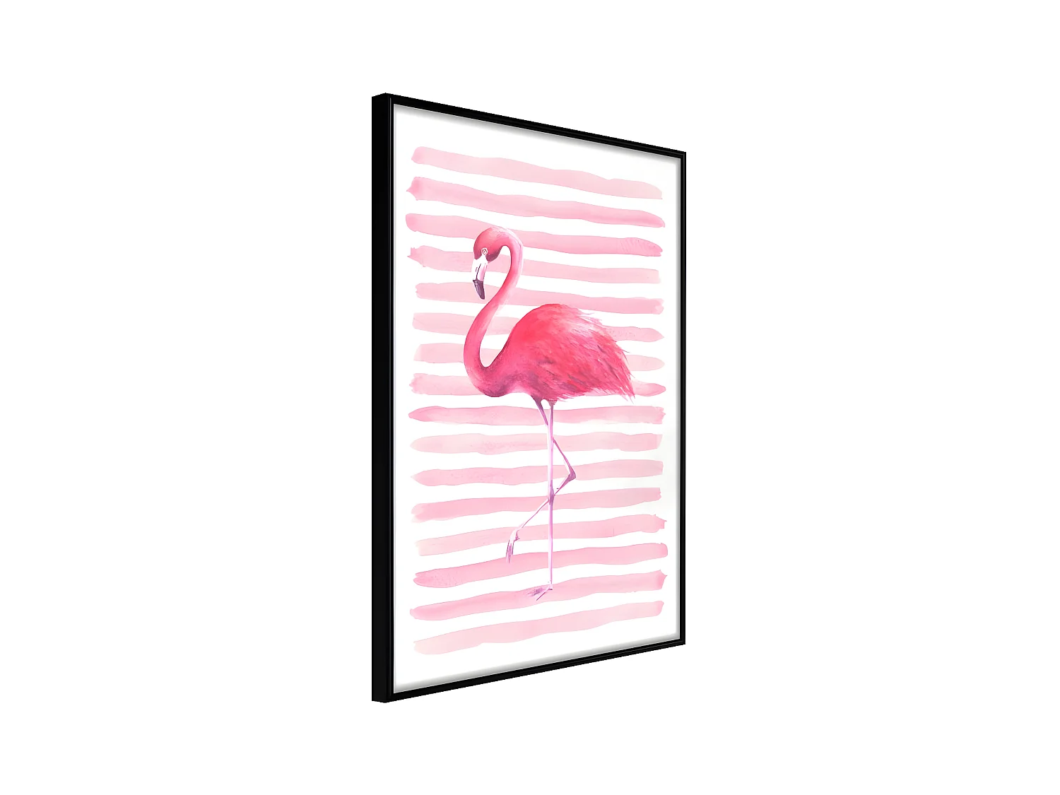Affiche Murale Encadrée "Pink Madness" 21 x 30 cm Noir