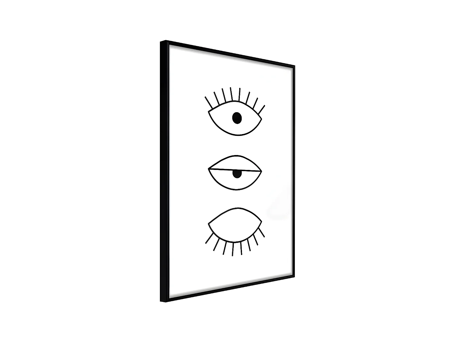 Affiche Murale Encadrée "Phases of Falling Asleep" 21 x 30 cm Noir