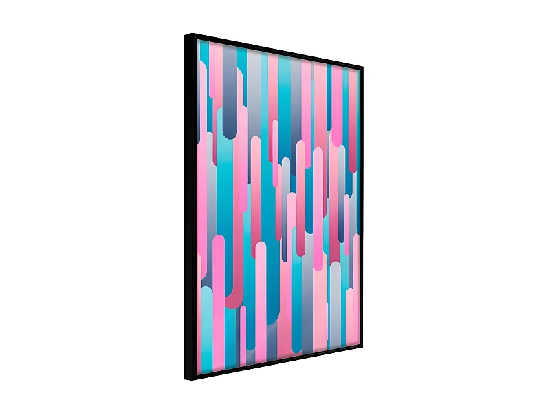 Affiche Murale Encadrée "Abstract Skyscrapers" 21 x 30 cm Noir